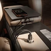 Orico MiniRing Pro 45W USB-A + USB-C Car Charger - Sidabrinis