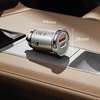 Orico MiniRing Pro 45W USB-A + USB-C Car Charger - Sidabrinis