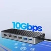 Orico OM28PR-G2 USB-C prijungimo stotelė su M.2 disko lizdu + 1 x USB-A 3.2 + 1x USB-C 3.2 + 2x USB-A 2.0 + 1x HDMI + 1x Ethernet – juodos spalvos