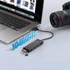 Orico PAPW3AT-U3 USB Hub 4-port 3x USB-A 3.0 with Micro SD/SD card reader 1 m - juodas