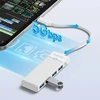 Orico PAPW4A-C3 USB Hub 4-port 4x USB-A 3.0 0.5 m - baltas