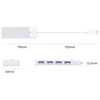 Orico PAPW4A-U3 USB Hub 4-port 4x USB-A 3.0 0.15 m - baltas
