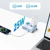 Orico PDC25 25W 6in1 maitinimo blokas 2x AC + 2x USB-A + 2x USB-C - Mėlyna