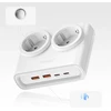Orico PDC25 25W 6in1 maitinimo blokas 2x AC + 2x USB-A + 2x USB-C - Baltas