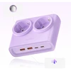 Orico PDC25 25W 6in1 maitinimo blokas 2x AC + 2x USB-A + 2x USB-C - Violetinė