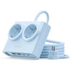 Orico PDC25 25W 6in1 maitinimo blokas 2x AC + 2x USB-A + 2x USB-C - Mėlyna
