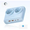 Orico PDC25 25W 6in1 maitinimo blokas 2x AC + 2x USB-A + 2x USB-C - Mėlyna