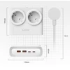 Orico PDC25 25W 6in1 maitinimo blokas 2x AC + 2x USB-A + 2x USB-C - Baltas