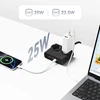 Orico PDC25 25W 6in1 Power Strip 2x AC + 2x USB-A + 2x USB-C - Juodas
