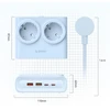 Orico PDC25 25W 6in1 maitinimo blokas 2x AC + 2x USB-A + 2x USB-C - Mėlyna