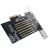 „Orico PDM2 PCI-E 3.0 x4“ išplėtimo plokštė, skirta M.2 NVMe ir SATA diskams - Juodas