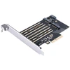 „Orico PDM2 PCI-E 3.0 x4“ išplėtimo plokštė, skirta M.2 NVMe ir SATA diskams - Juodas