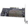 „Orico PDM2 PCI-E 3.0 x4“ išplėtimo plokštė, skirta M.2 NVMe ir SATA diskams - Juodas