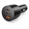 Orico PowerLink 165W USB-A + 2x USB-C automobilinis įkroviklis - Juodas