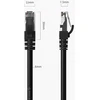 Orico PUG-C6 CAT6 1000Mbps RJ45 Ethernet Network Cable LAN Round 30m - Juodas