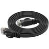 Orico PUG-C6B CAT6 1000Mbps RJ45 Ethernet Network Cable, Flat LAN, 3m - Juodas