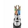 Orico PUG-C7 CAT7 10Gbps RJ45 Ethernet tinklo kabelis interneto LAN apvalus 3m - Juodas
