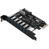 „Orico PVU3 PCI-E 7x USB 3.0“ išplėtimo plokštė staliniams kompiuteriams - Juodas