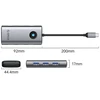 Orico PW11 6in1 USB-C Docking Station 3x USB-A 3.0 1x USB-C PD 100W 1x HDMI 4K 30Hz 1x RJ45 2.5G Ethernet - Gray