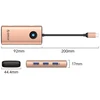 Orico PW11 6in1 USB-C Docking Station 3x USB-A 3.0 1x USB-C 3.0 1x USB-C PD 100W 1x HDMI 4K 30Hz - Rose Gold