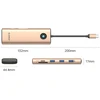 Orico PW11 9in1 USB-C Docking Station 3x USB-A 3.0 1x USB-C PD 100 1x HDMI 4K 60Hz 1x VGA 1080P 60Hz 1x Micro SD/SD 1x RJ45 Gigabit Ethernet - Rose Gold