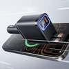 „Orico Twin Reach 45W“ USB-A + USB-C automobilinis įkroviklis su dviem ištraukiamais USB-C laidais – Juodas