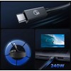 Orico USB4 Thunderbolt 5 kabelis 80Gbps 240W USB-C į USB-C 1m - Juodas