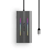 Orico XCR 12in1 RGB USB-C Docking Station 3x USB-A USB-C PD 100W HDMI 4K VGA RJ45 Gigabit SD and Micro SD Card Reader - Gray