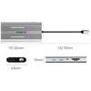 Orico XDR 12in1 RGB USB-C Docking Station USB-A USB-C PD 100W 2x HDMI 4K 60Hz VGA RJ45 Gigabit SD and Micro SD Card Reader - Gray