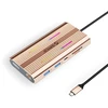 Orico XDR 12in1 RGB USB-C Docking Station USB-A USB-C 2x HDMI 4K 60 Hz DisplayPort 4K 60 Hz RJ45 Gigabit PD 100W SD and Micro SD Card Reader - Rose Gold