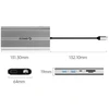 Orico XDR 12in1 USB-C Docking Station USB-A USB-C HDMI 4K VGA RJ45 Gigabit PD 100W SD and Micro SD Card Reader - Sidabrinis