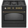 Ravanson Retro KWGE–90AR gas and electric cooker (juodas)