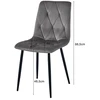 Oskar CHAIR LIBRA Pilkas 86.5X45X54