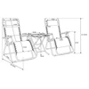 Outdoor furniture set Mirpol Delux. žalias color. 2-seater