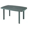 Lauko stalas PROGARDEN FARO OVAL, žalias, 126×85×72 cm