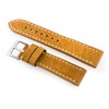 Pacific W48 leather watch strap - PREMIUM - camel/baltas - 24mm