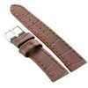 Pacific W49 leather watch strap - dark ruda - 22mm