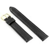 Pacific Dirželis skórzany do zegarka W83gold - juoda - 20mm