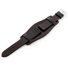 Pacific W85 leather watch strap - washer - juodas/red - 22mm