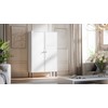 Cama Meble PALAZZO BIS display cabinet 100x39x166 baltas matt