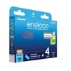 Rechargeable batteries PANASONIC ENELOOP AAA 800 mAh 4 vnt + case (BK-4MCDE/4CP+CASE)
