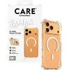 „Panzer Glass CARE by PanzerGlass“ madingas „Samba“ su baltu „MagSafe iPhone 17 Pro Max“ apsauginiu stikliuku