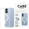 „Panzer Glass CARE by PanzerGlass“ madingas „Samba“ dėklas su „Baltas MagSafe“, skirtas „iPhone 17“ – permatomas