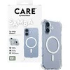 „Panzer Glass CARE by PanzerGlass“ madingas „Samba“ dėklas su „Baltas MagSafe“, skirtas „iPhone 17“ – permatomas