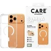 „Panzer Glass CARE by PanzerGlass“ madingas „Samba“ su baltu „MagSafe iPhone 17 Pro Max“ apsauginiu stikliuku