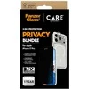 Panzer Glass „CARE by PanzerGlass“ flagmaninis „Privacy 3-in-1“ dėklas + privatumo stiklas + objektyvas, skirtas „iPhone 17 Pro“