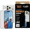 Panzer Glass „CARE by PanzerGlass“ flagmaninis „Privacy 3-in-1“ dėklas + privatumo stiklas + objektyvas, skirtas „iPhone 17 Pro“