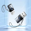 Adapteris OTG USB A to USB C Hoco UA46B pilka