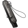 Adapteris with holder USB C to USB C max 240W Hoco UA47A juodas