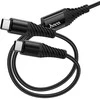 Kabelis 2in1 USB C į USB C+C Hoco 1 m X123 juodas